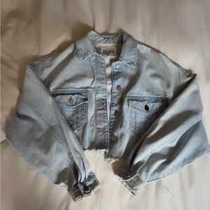 Zara Light Blue Jean Jacket